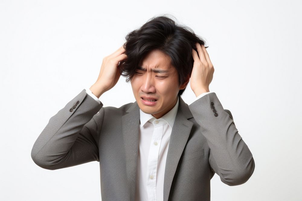 Stressed Asian businesswoman worried adult photo. AI generated Image by rawpixel.