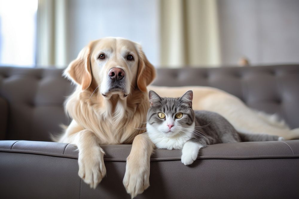 Dog animal mammal sofa. 