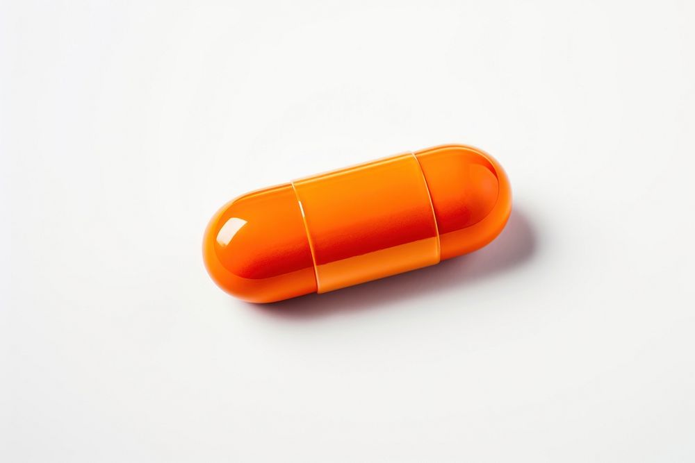 Pill medicine capsule white background. AI generated Image by rawpixel.