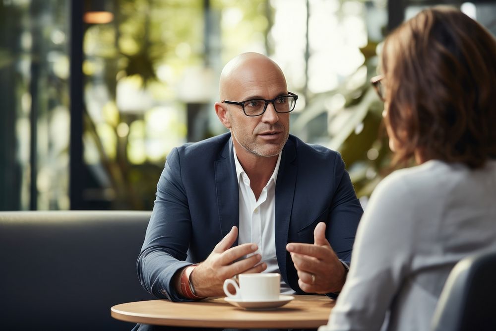 Conversation glasses talking adult