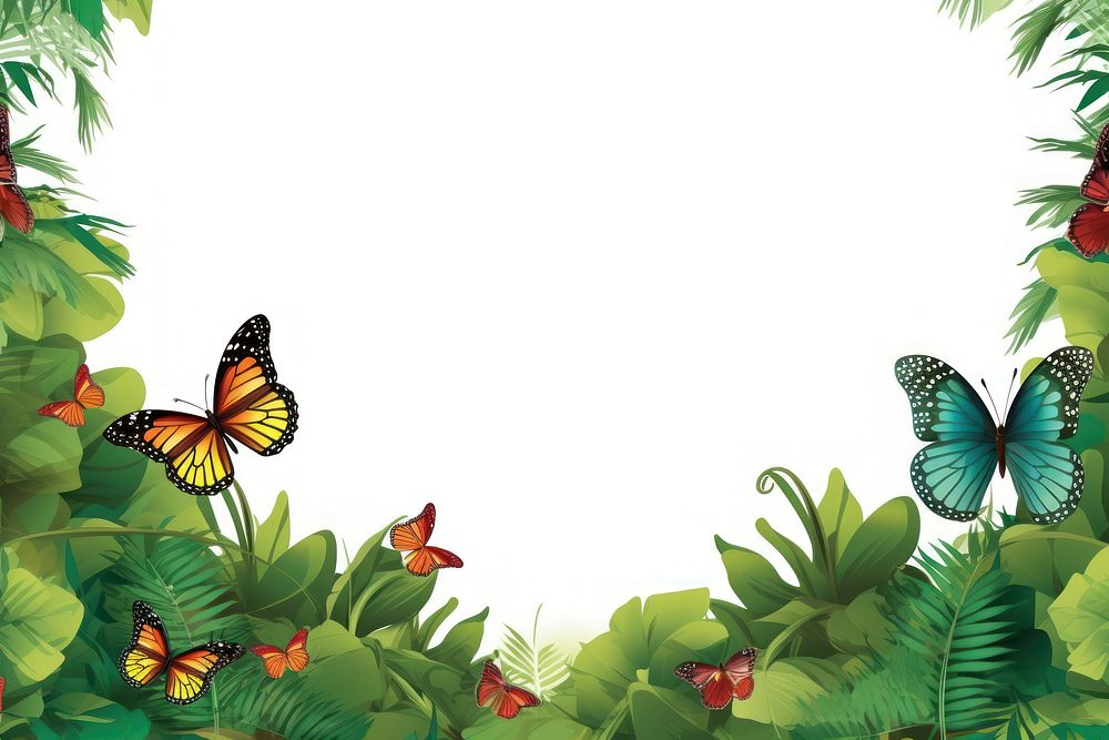 Backgrounds rainforest butterfly outdoors. AI generated Image by rawpixel.