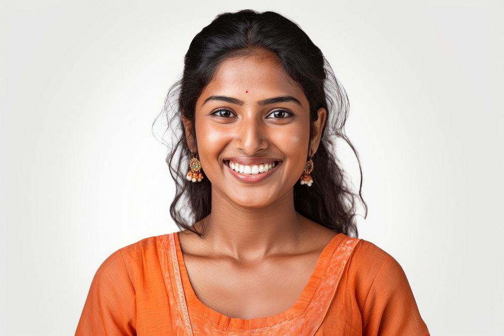 Portrait smiling adult smile. AI generated Image by rawpixel.