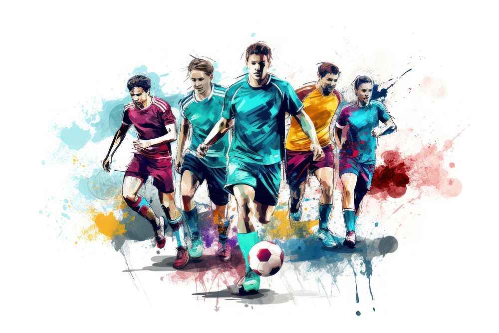 Sports football adult determination. AI generated Image by rawpixel.