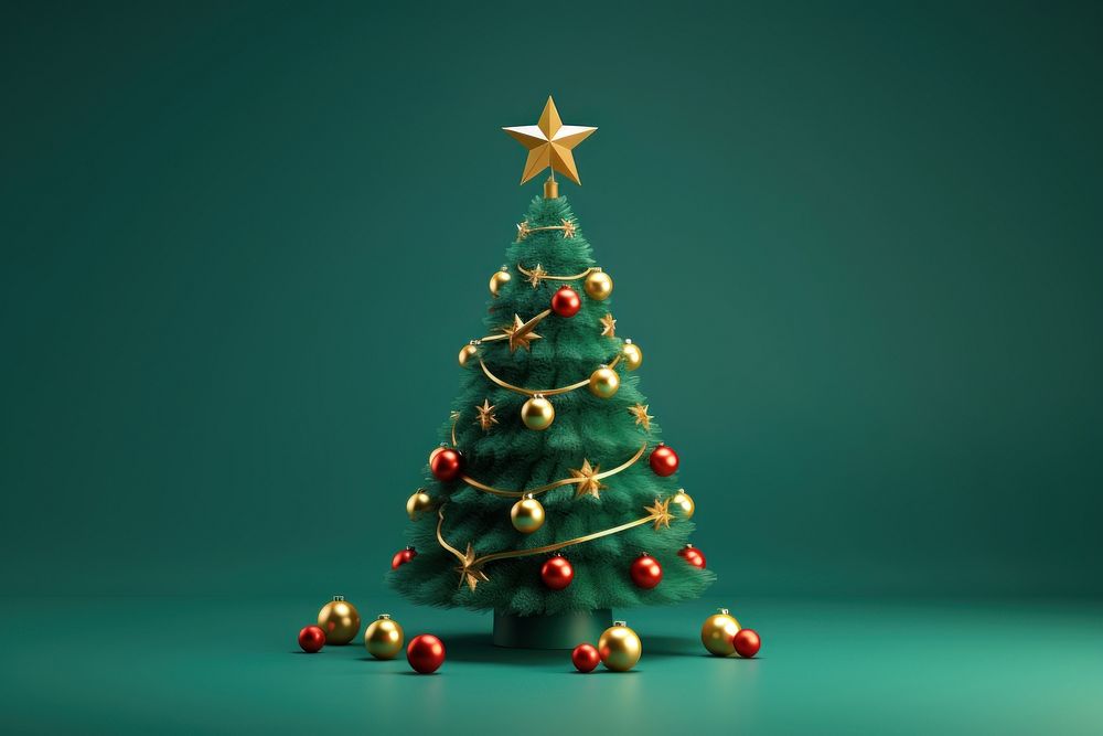 Christmas tree plant christmas tree. AI generated Image by rawpixel.