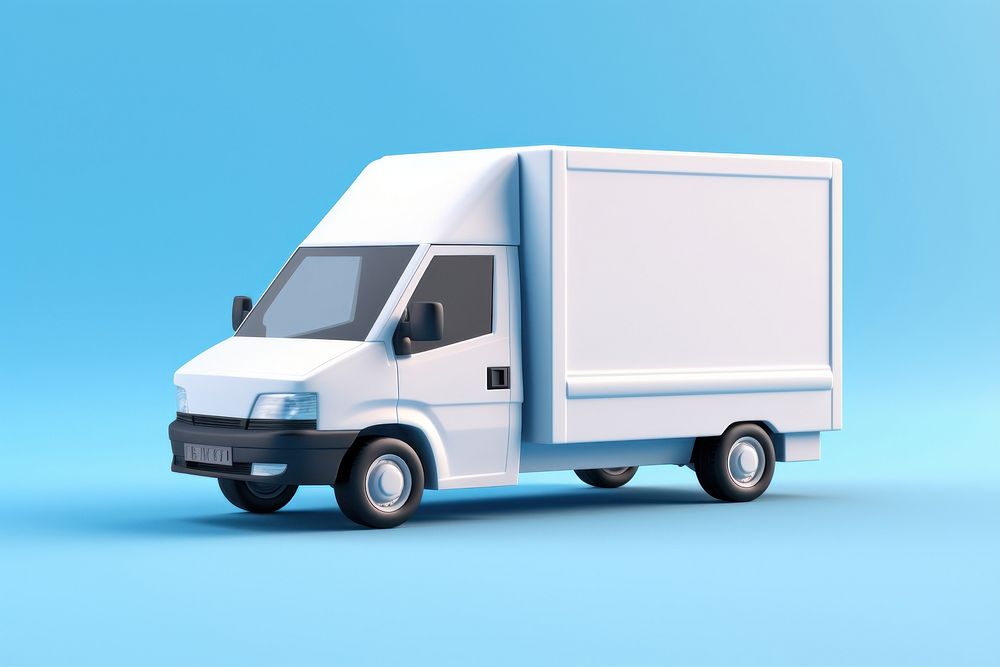 Van vehicle truck transportation. AI generated Image by rawpixel.