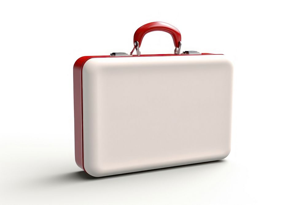 Briefcase bag white background first aid. AI generated Image by rawpixel.