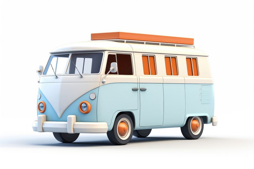 Van car vehicle minibus. AI generated Image by rawpixel.