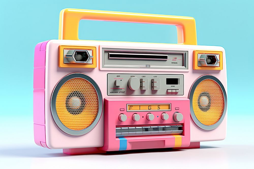 Electronics radio cassette player technology. AI generated Image by rawpixel.