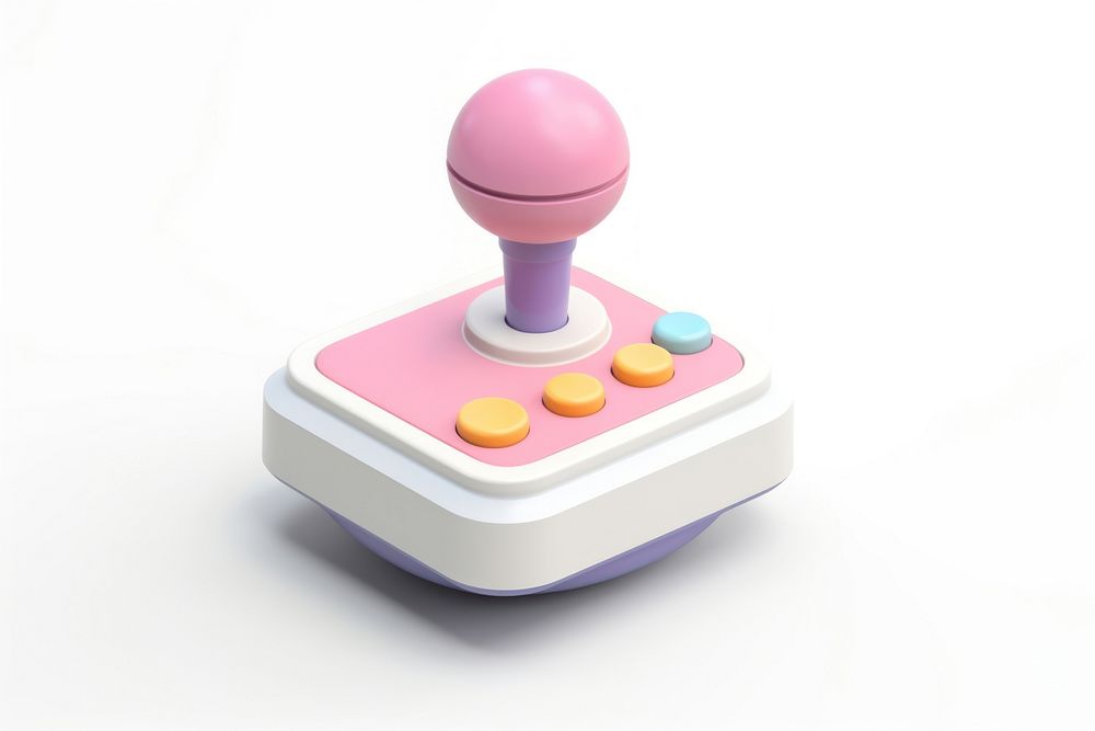 Joystick white background electronics technology. AI generated Image by rawpixel.