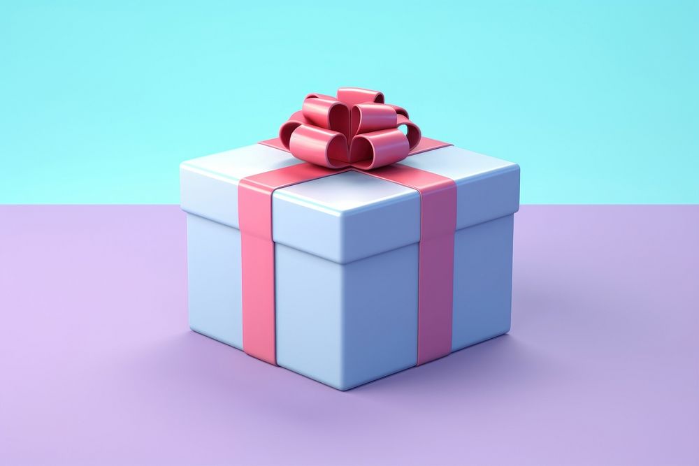 Gift box anniversary celebration. 