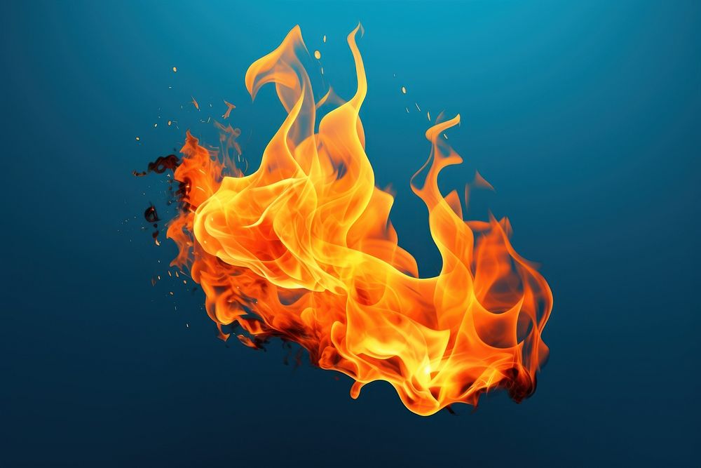 Fire bonfire explosion fireplace. AI generated Image by rawpixel.