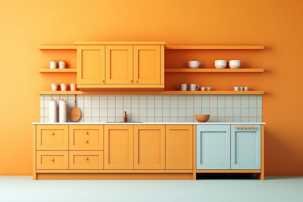 Kitchen furniture cupboard cabinet. AI generated Image by rawpixel.