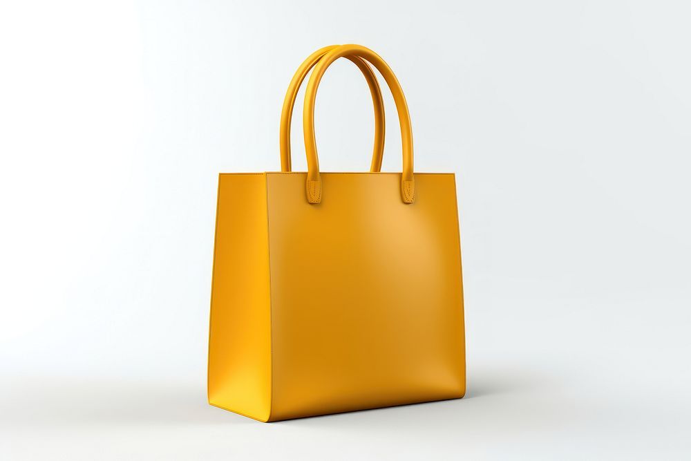 Bag handbag white background shopping bag. AI generated Image by rawpixel.