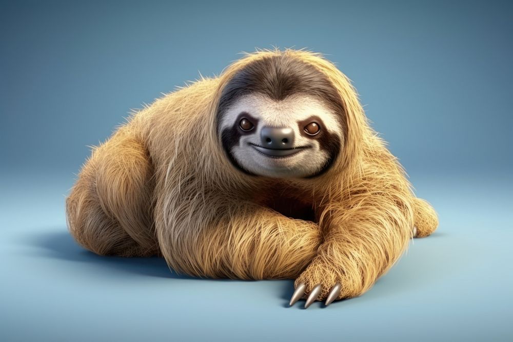 Sloth wildlife animal mammal. AI generated Image by rawpixel.