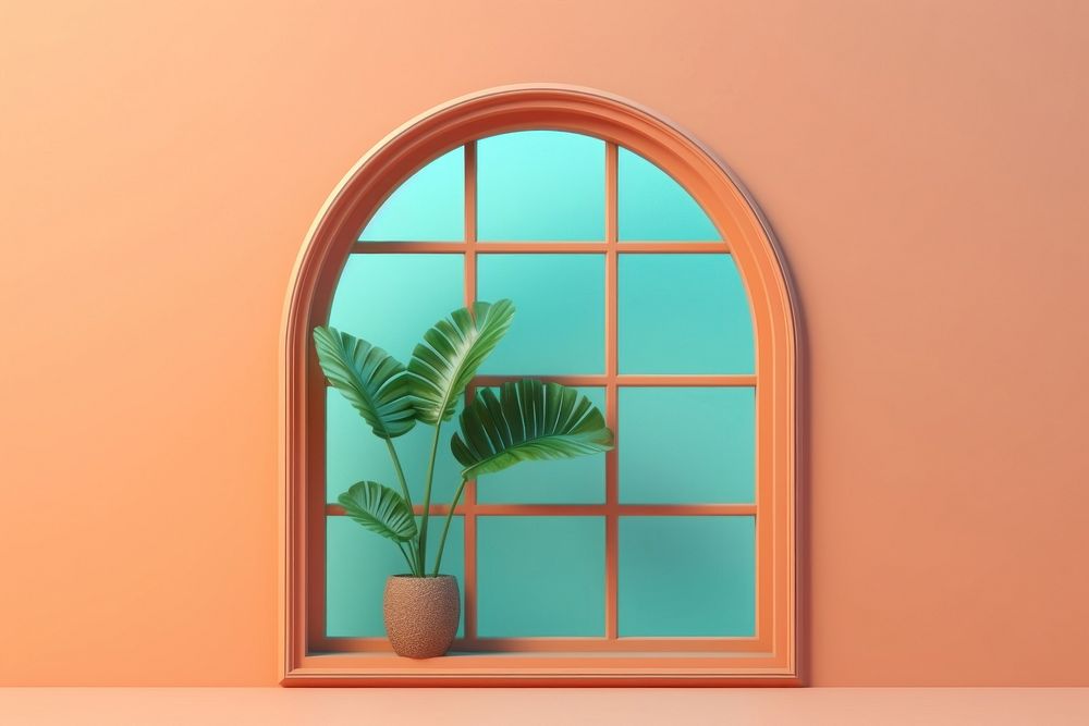 Window windowsill plant architecture. AI generated Image by rawpixel.