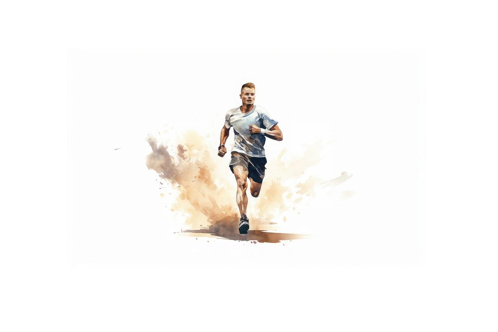Running jogging shorts adult. AI generated Image by rawpixel.