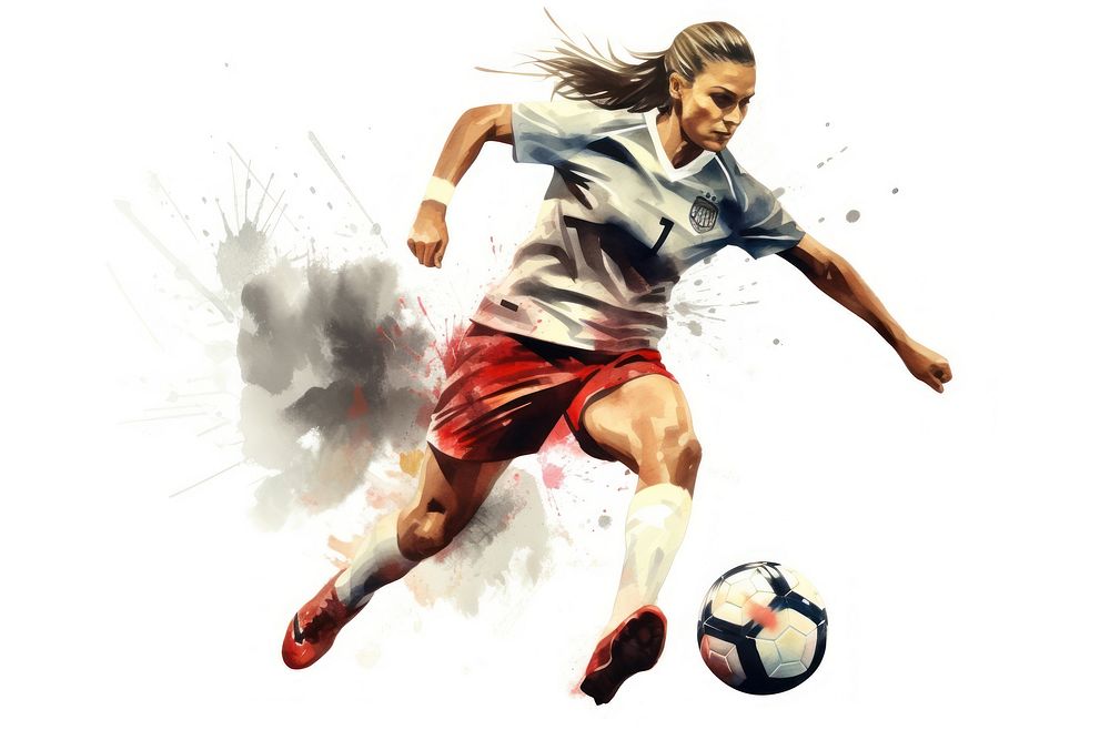 Soccer football kicking sports. AI generated Image by rawpixel.