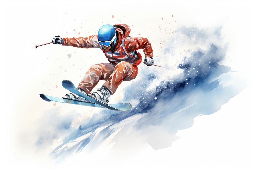 Recreation sports skiing helmet. AI generated Image by rawpixel.