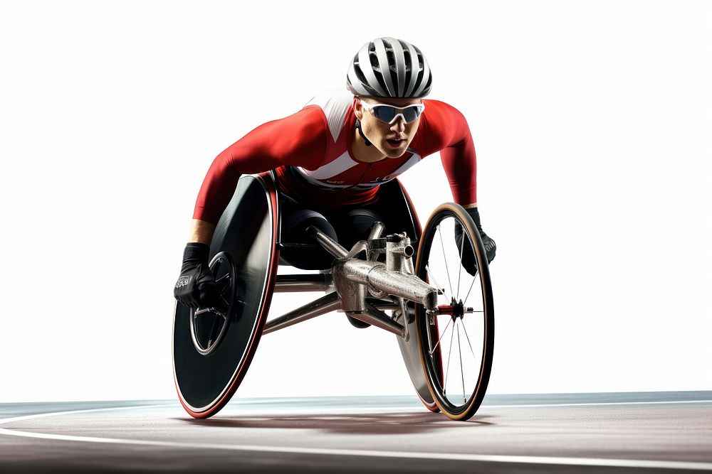 Wheelchair cycling bicycle vehicle. AI generated Image by rawpixel.