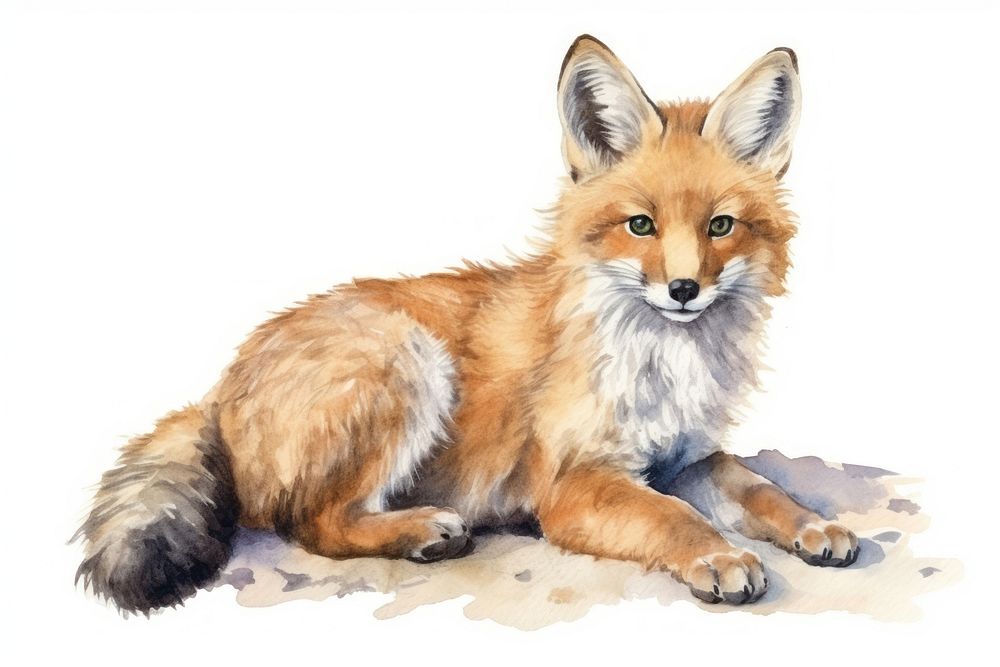 Fox wildlife animal mammal. AI generated Image by rawpixel.