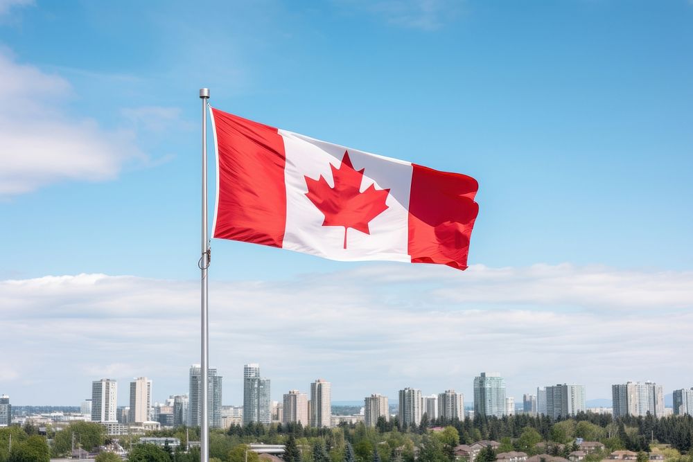 Flag transportation architecture canada flag. 