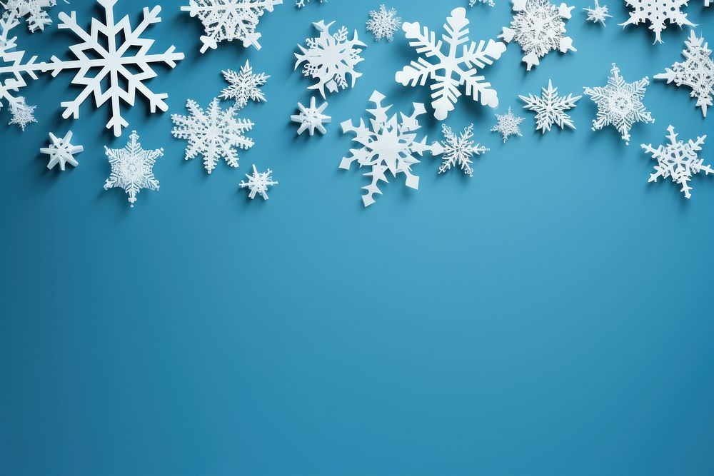 Snowflake backgrounds blue celebration. AI generated Image by rawpixel.