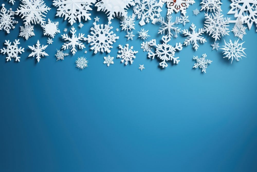 Snowflake backgrounds blue celebration. AI generated Image by rawpixel.