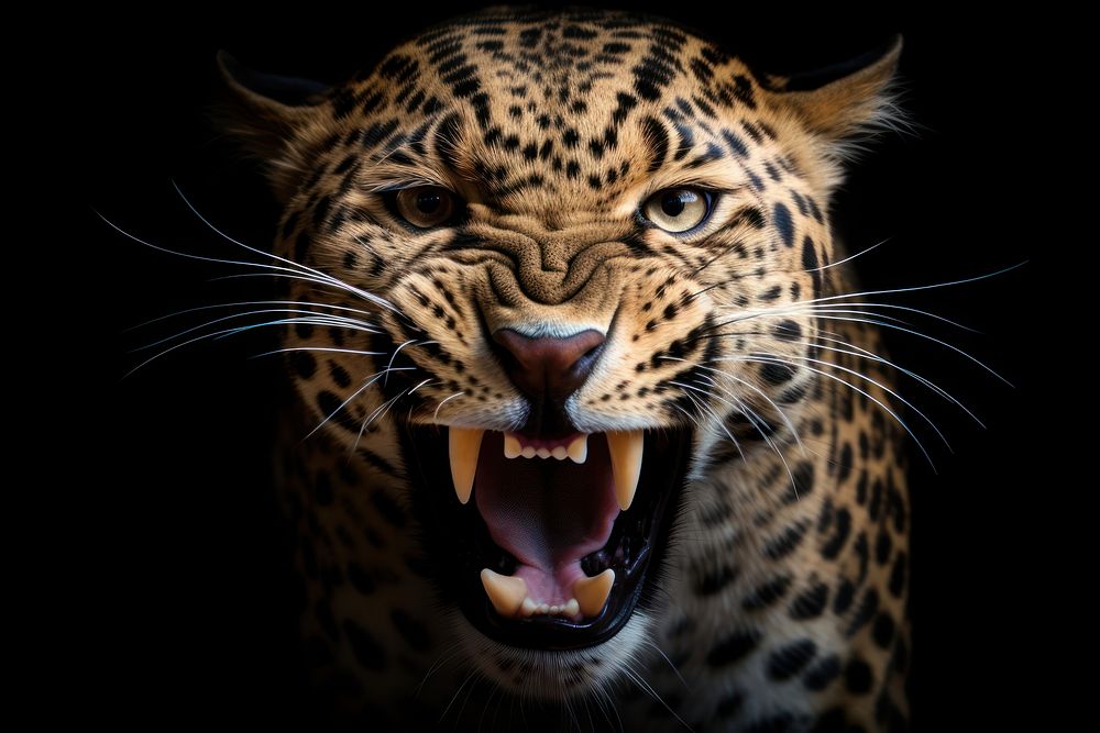 angry black cheetah wallpaper