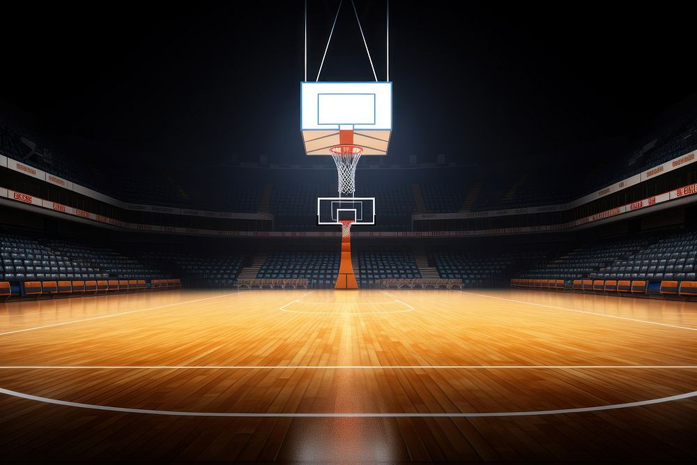 Basketball stadium sports architecture. AI generated Image by rawpixel.
