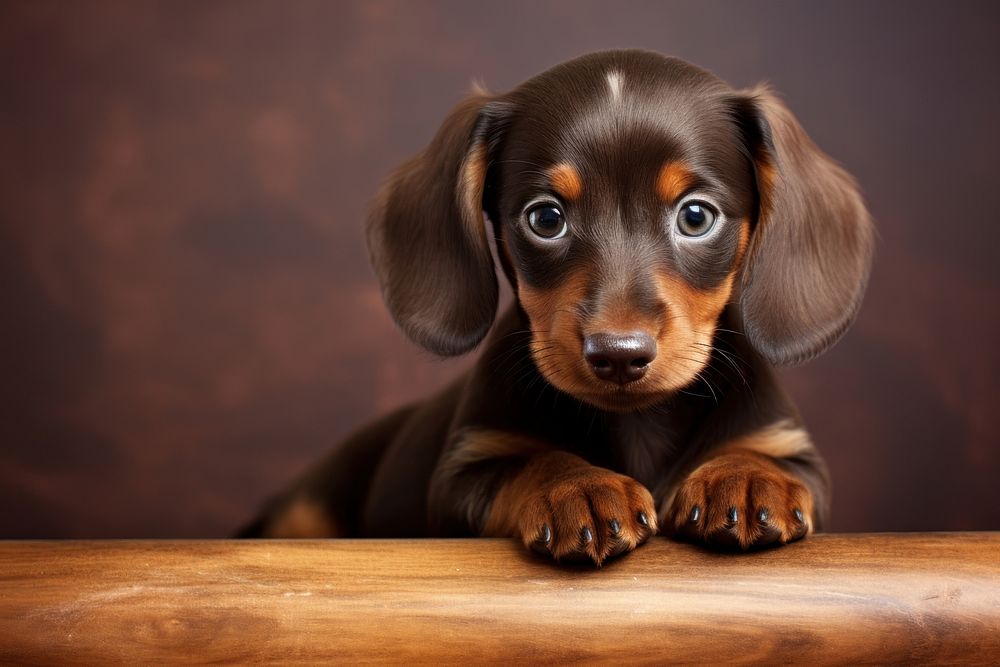 Animal puppy dachshund mammal. 