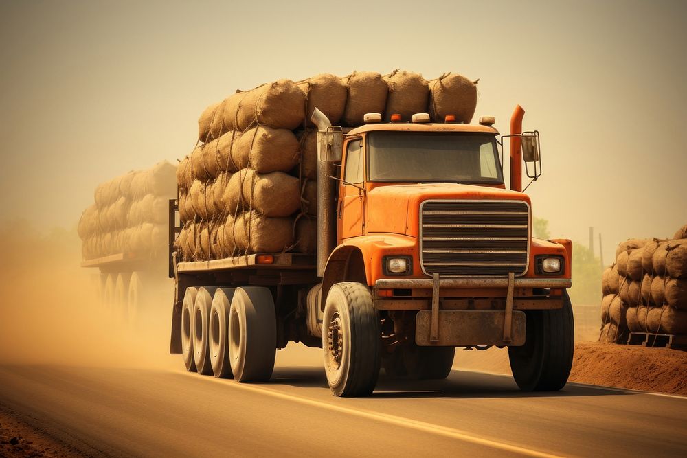 Outdoors vehicle tractor truck. 