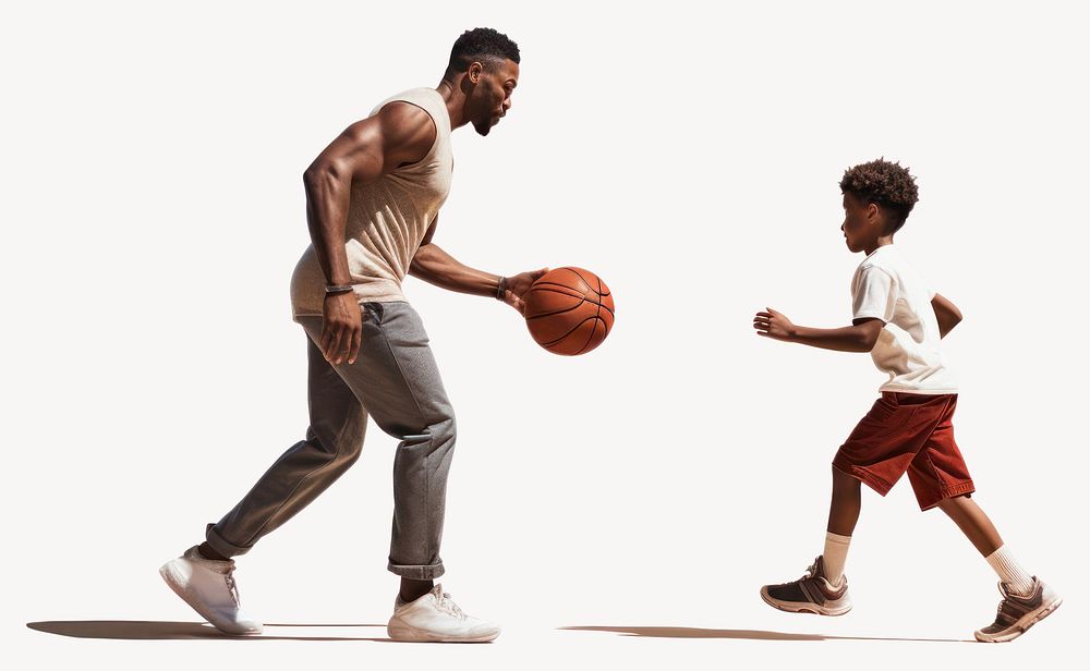 Basketball footwear father sports. AI generated Image by rawpixel.