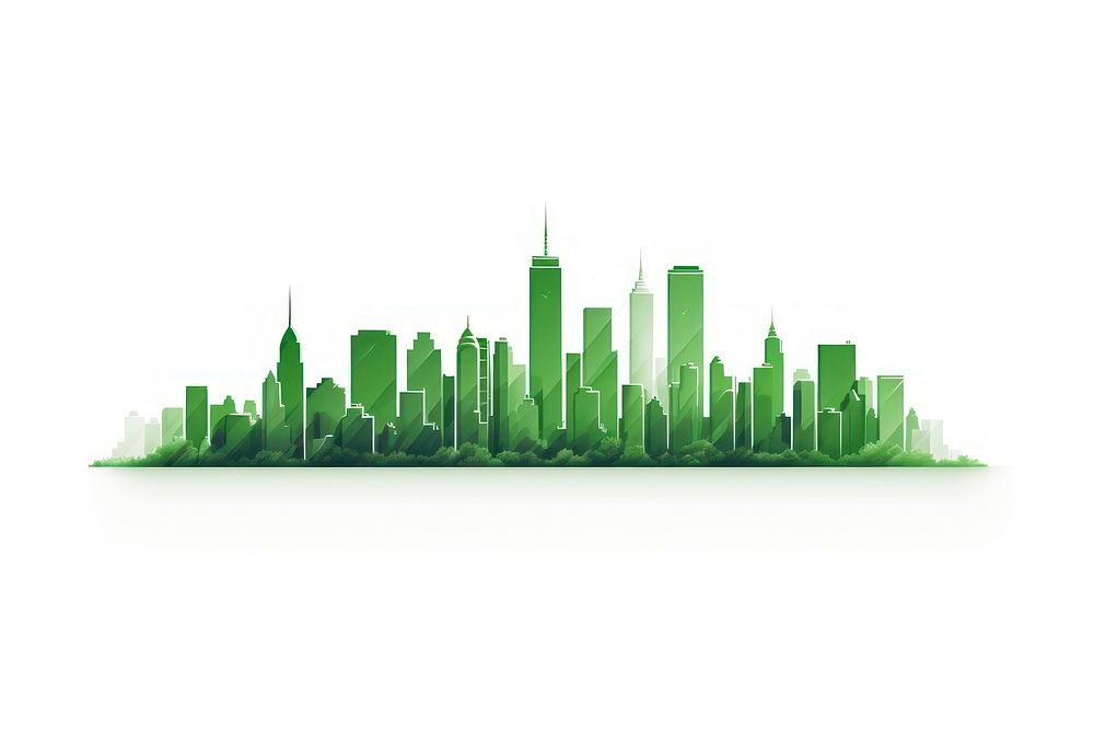Green city architecture building. AI generated Image by rawpixel.