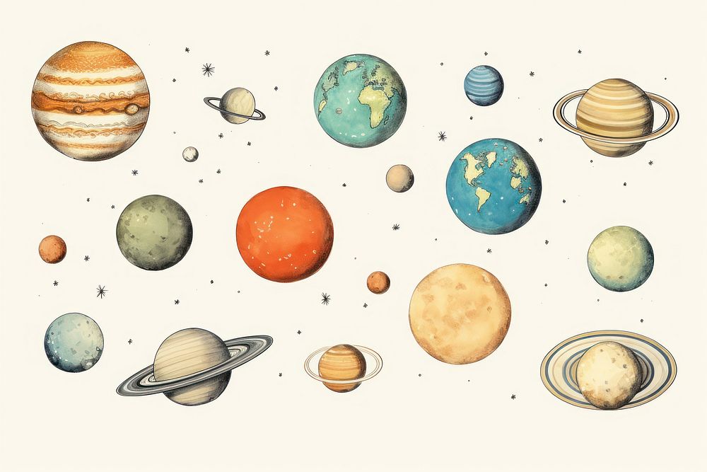 Astronomy planet space solar system. AI generated Image by rawpixel.