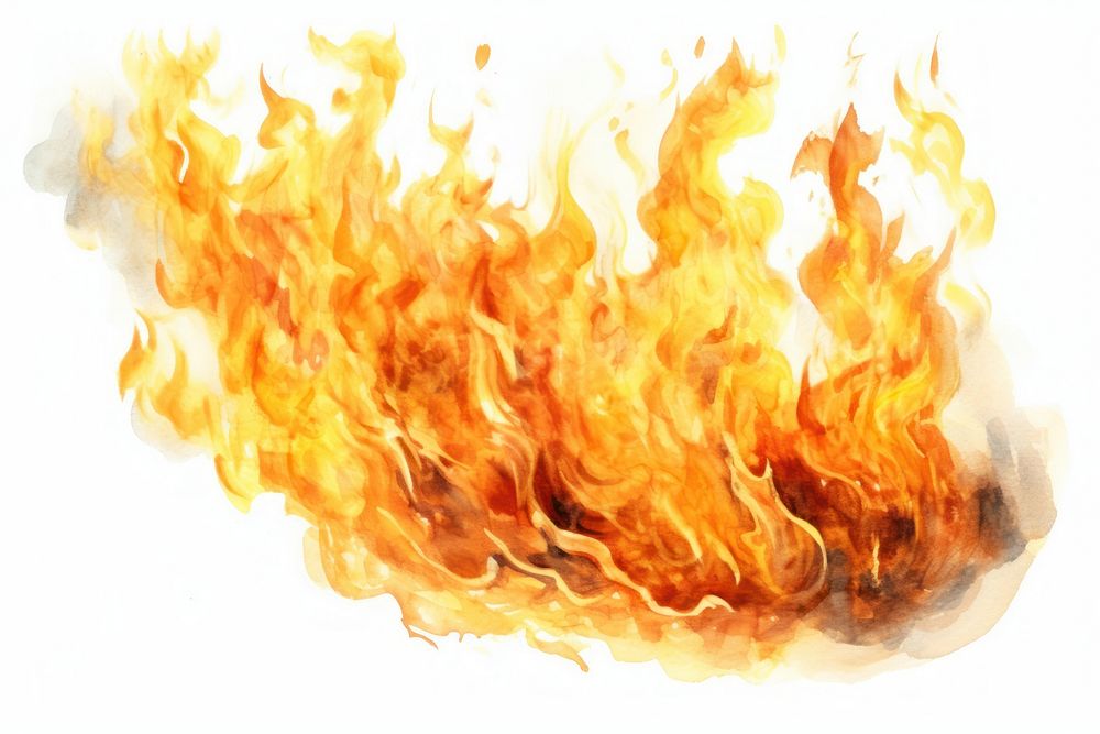 Fire backgrounds white background explosion. AI generated Image by rawpixel.