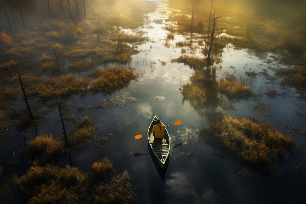Kayak outdoors morning vehicle. AI generated Image by rawpixel.