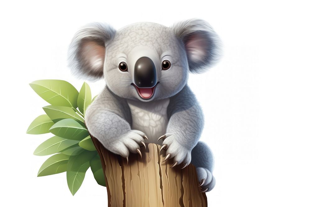 Koala mammal animal portrait. AI generated Image by rawpixel.