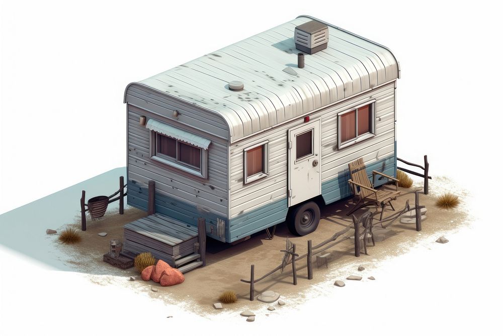 Architecture vehicle trailer house. AI generated Image by rawpixel.