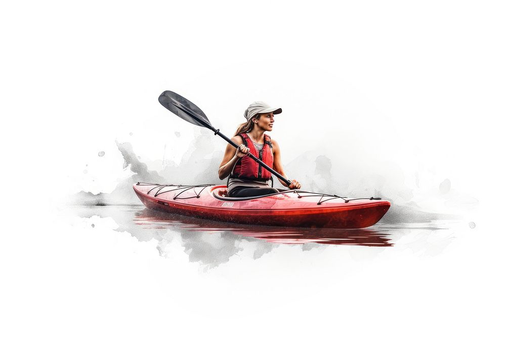 Kayaking recreation lifejacket vehicle. AI generated Image by rawpixel.