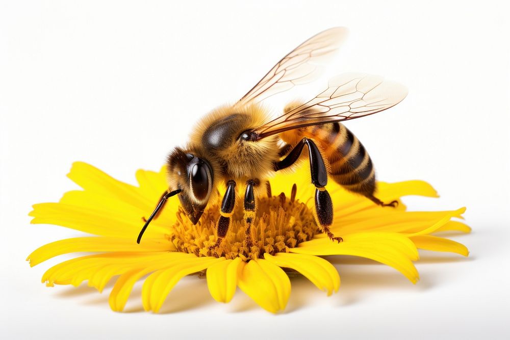 Flower bee animal insect. AI generated Image by rawpixel.