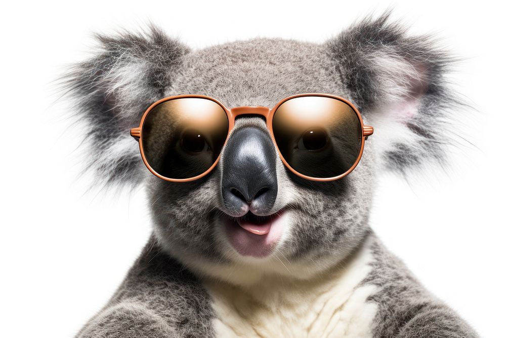 Sunglasses koala mammal animal. AI generated Image by rawpixel.