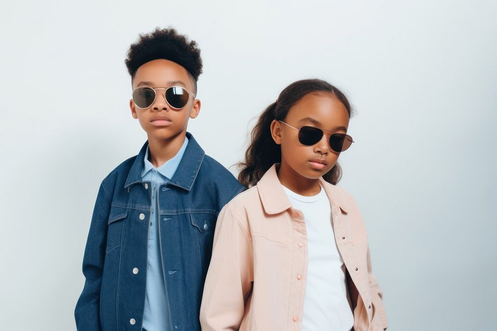 Glasses jacket sunglasses portrait. 