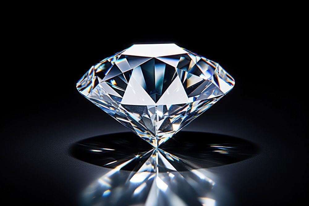 Diamond gemstone jewelry crystal. AI generated Image by rawpixel.