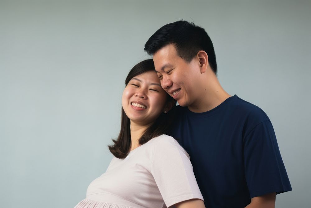 Pregnant portrait adult happy. AI generated Image by rawpixel.