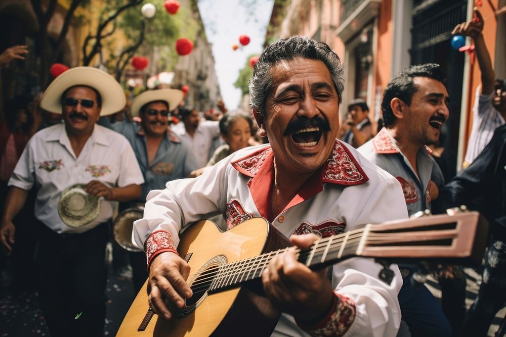 Music musician guitar street. 