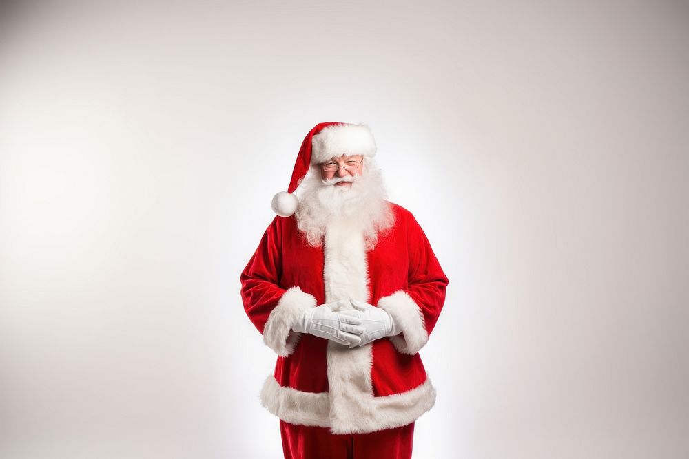 Christmas white adult santa claus. 