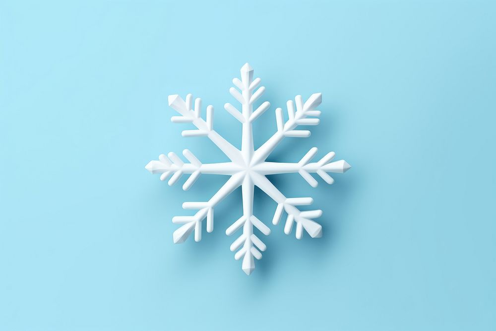 Snowflake white celebration decoration. AI generated Image by rawpixel.