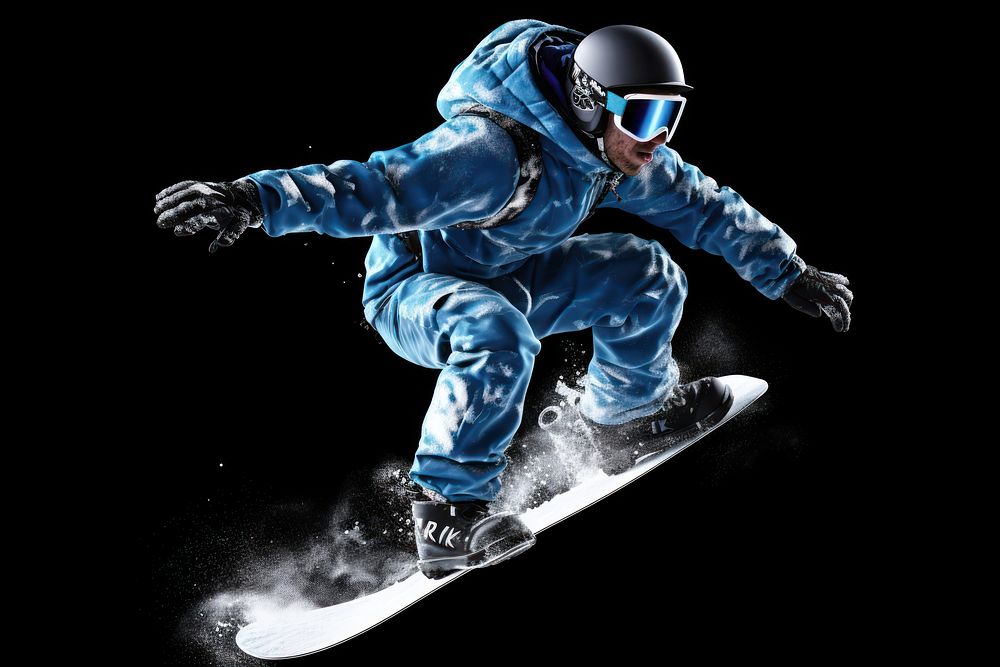 Snow snowboarding skateboard adventure. AI generated Image by rawpixel.