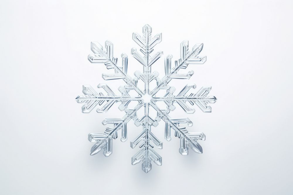 Snowflake white white background celebration. AI generated Image by rawpixel.