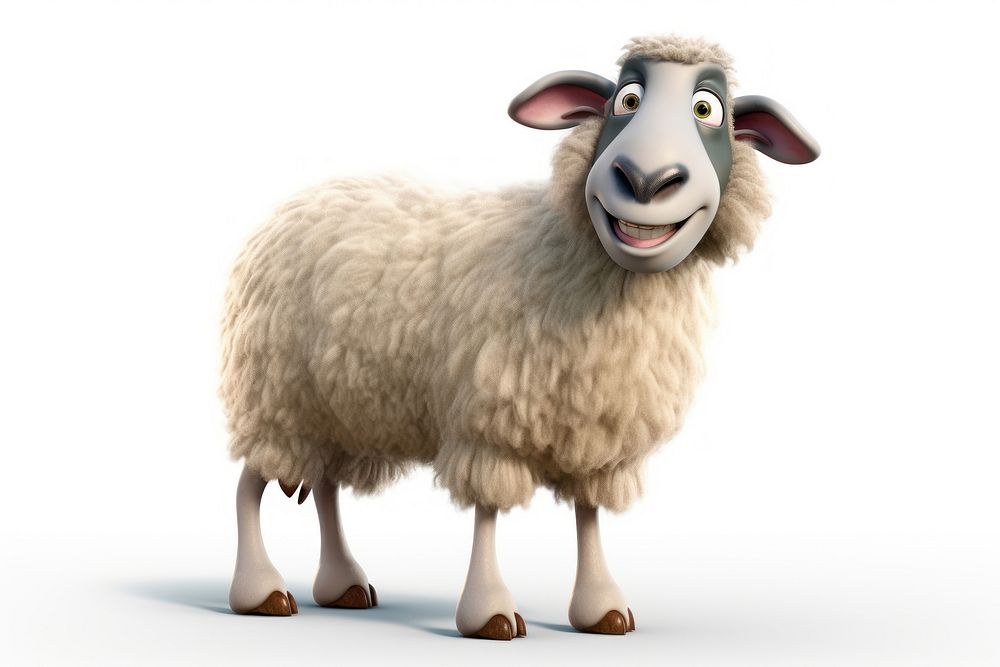 A sheep livestock animal mammal. AI generated Image by rawpixel.
